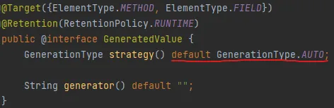 @GeneratedValue